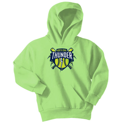 Youth Core Fleece Pullover Hooded Sweatshirt w/ Number and Back Name Option Thumbnail